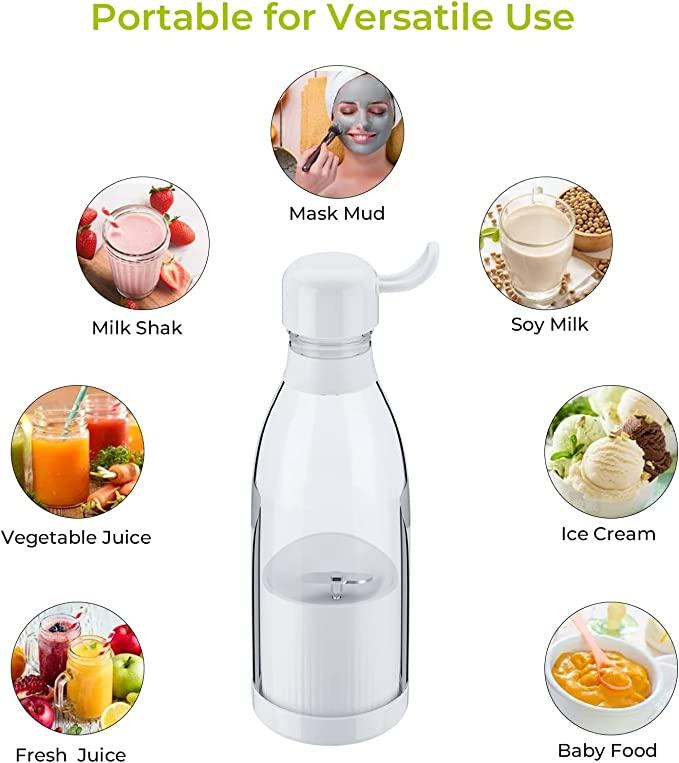 Portable USB Rechargeable Blender Juicer Bottle 500ML