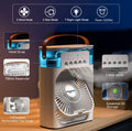 Portable Mini Air Cooler Fan USB Rechargeable – Personal AC with Water Cooling & Mist Spray
