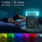Portable Mini Air Cooler Fan USB Rechargeable – Personal AC with Water Cooling & Mist Spray